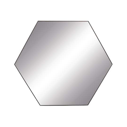 Clear Contemporary Wood Wall Mirror, 35" x 41"